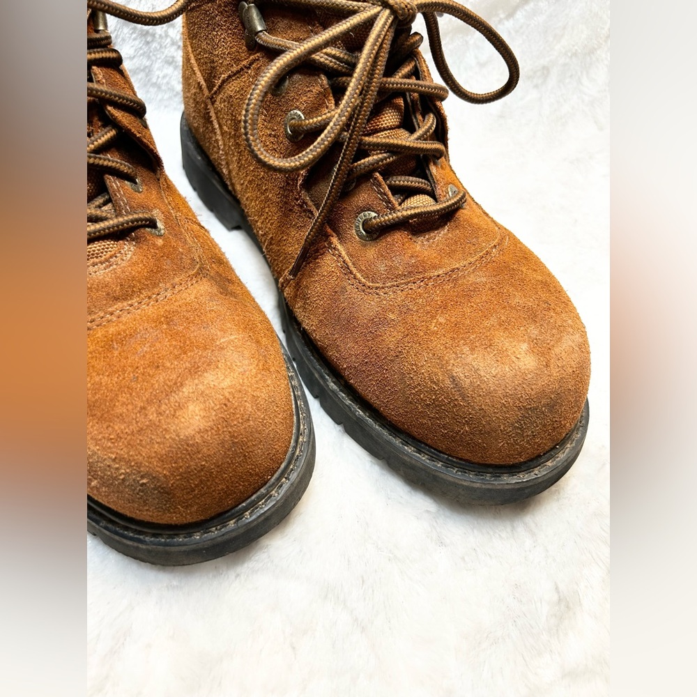 MENS 12W Stanley Brown Suede Oil/Skid Resistant  Work Boots Outdoor Construction - Picture 3 of 11